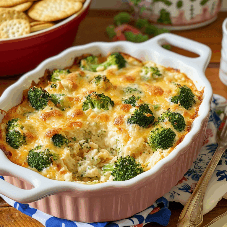 Broccoli Cheese & Cracker Casserole