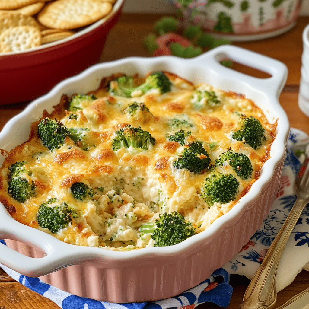 Broccoli Cheese & Cracker Casserole