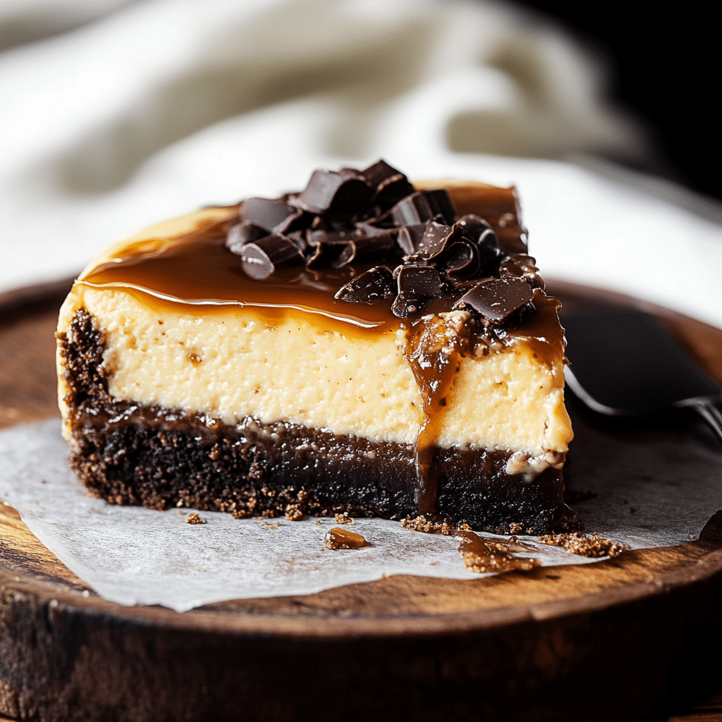 Caramel Brownie Cheesecake