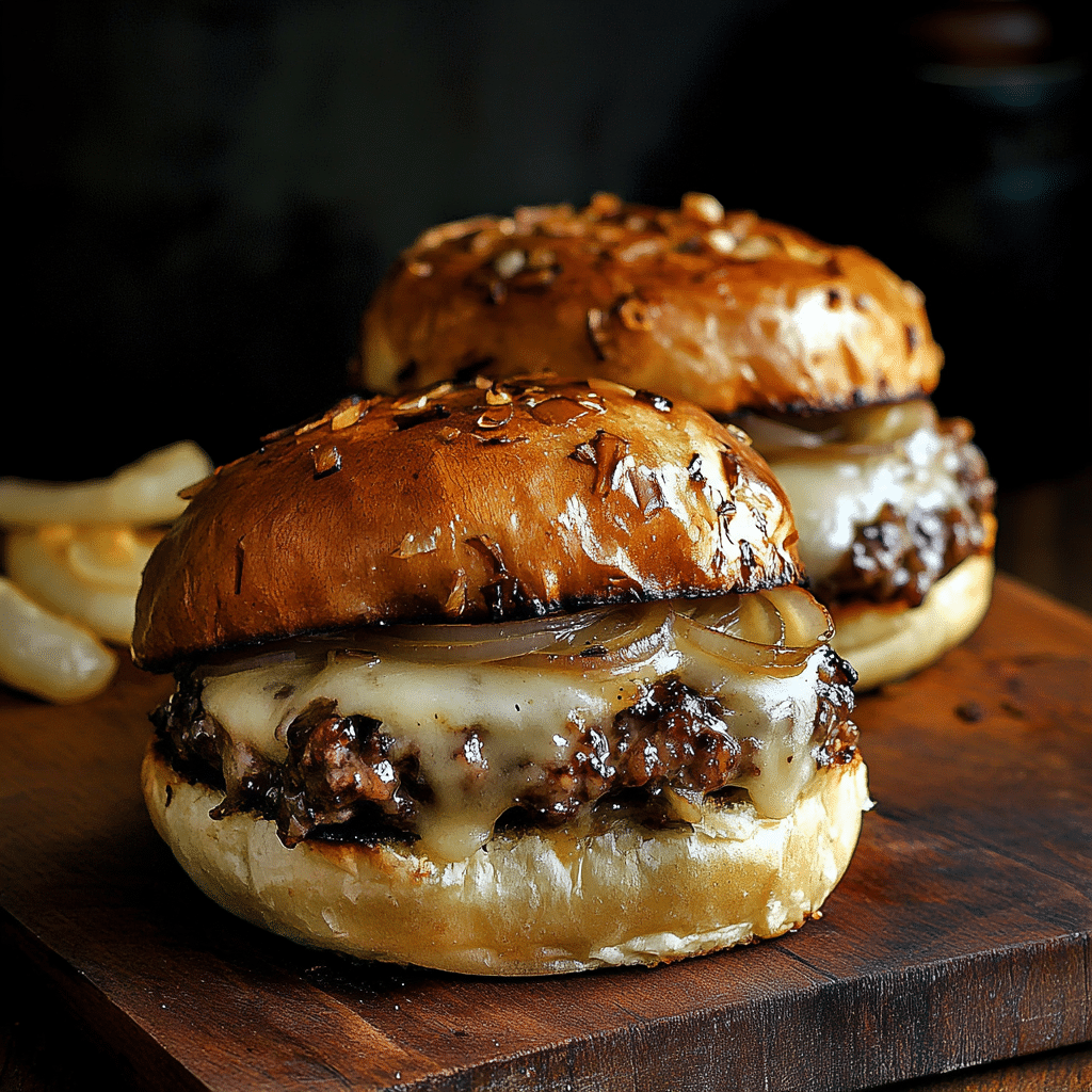 French Onion Soup Burgers