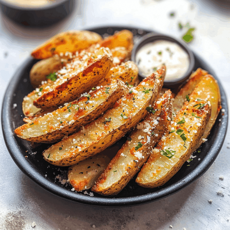 Garlic Parmesan Potato Wedges