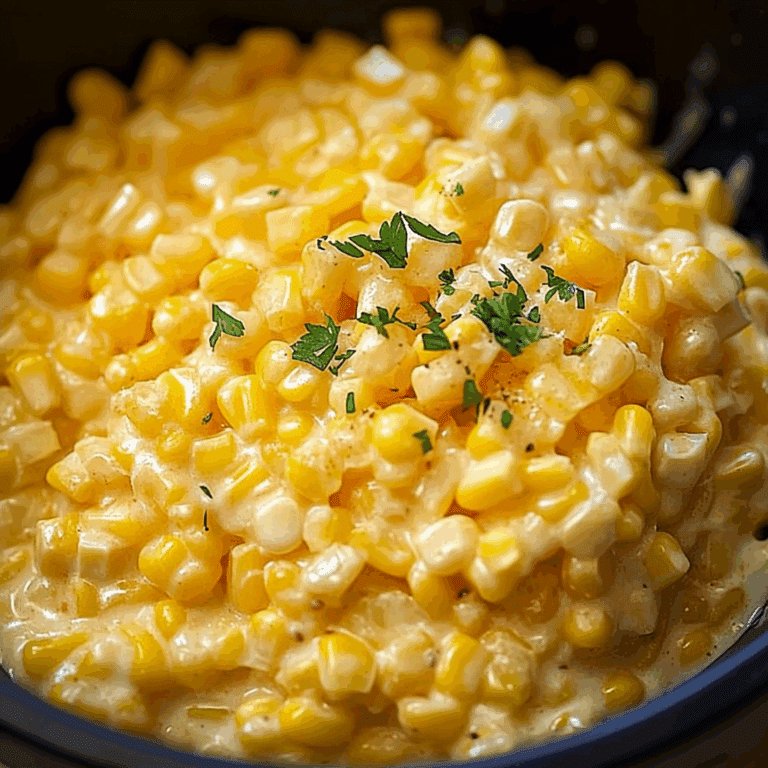 Slow Cooker Cheddar Corn