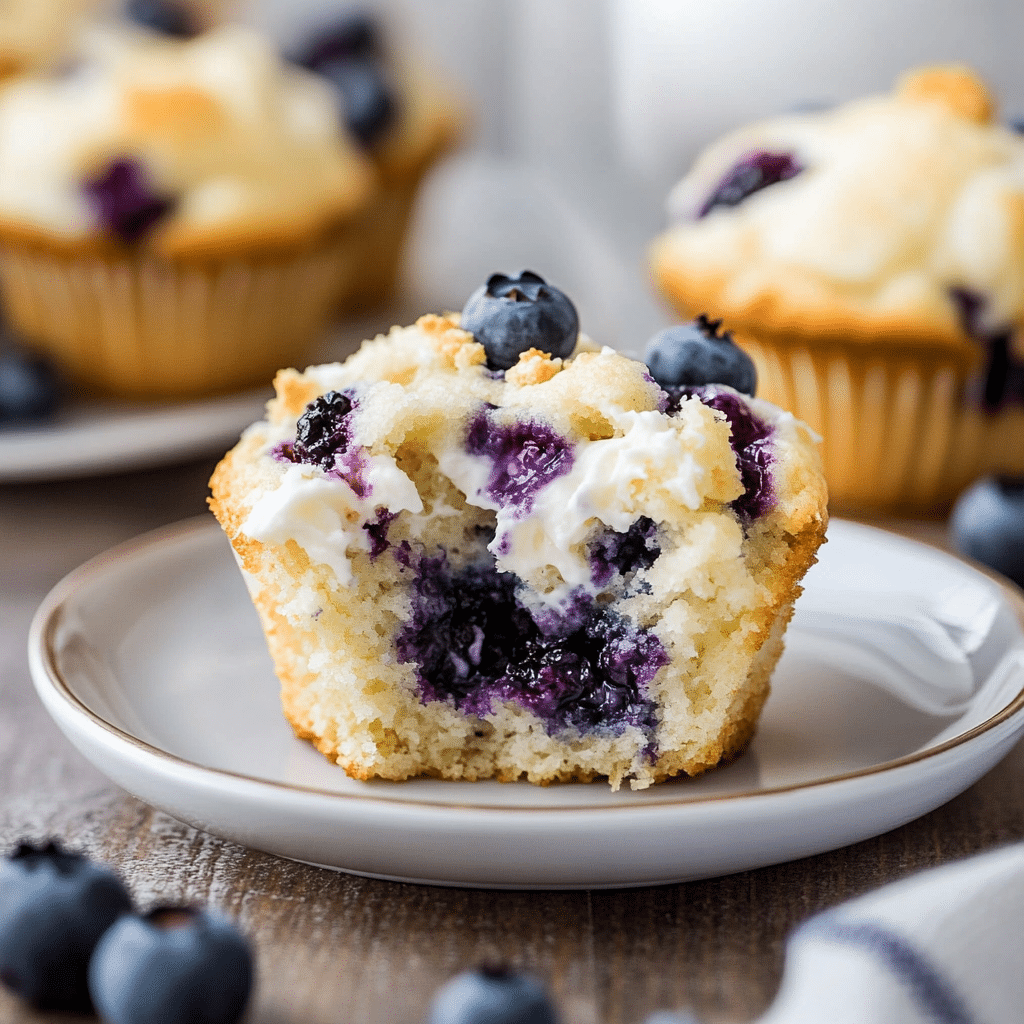 Blueberry Cream Cheese Muffins