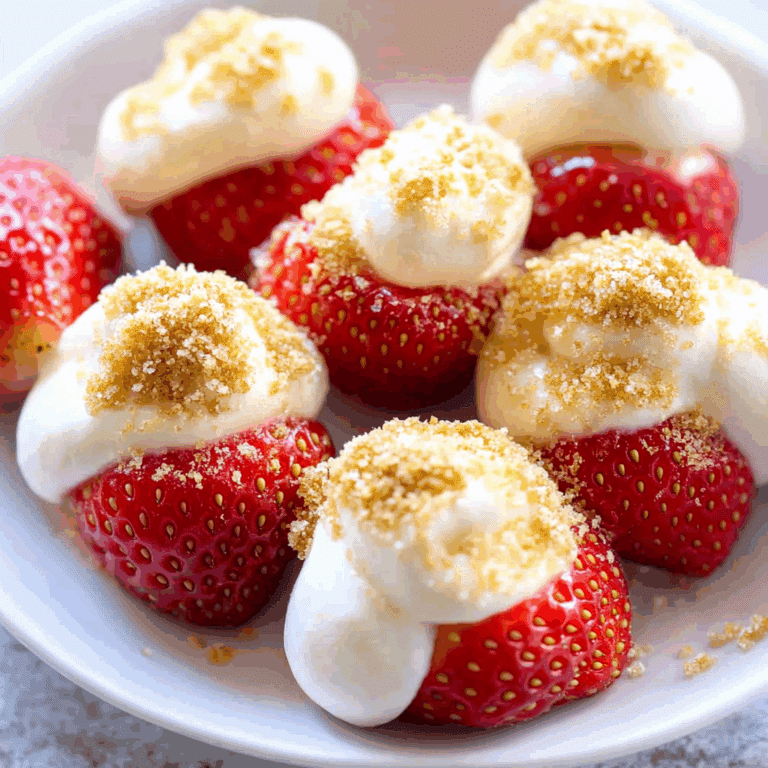 Cheesecake Stuffed Strawberries