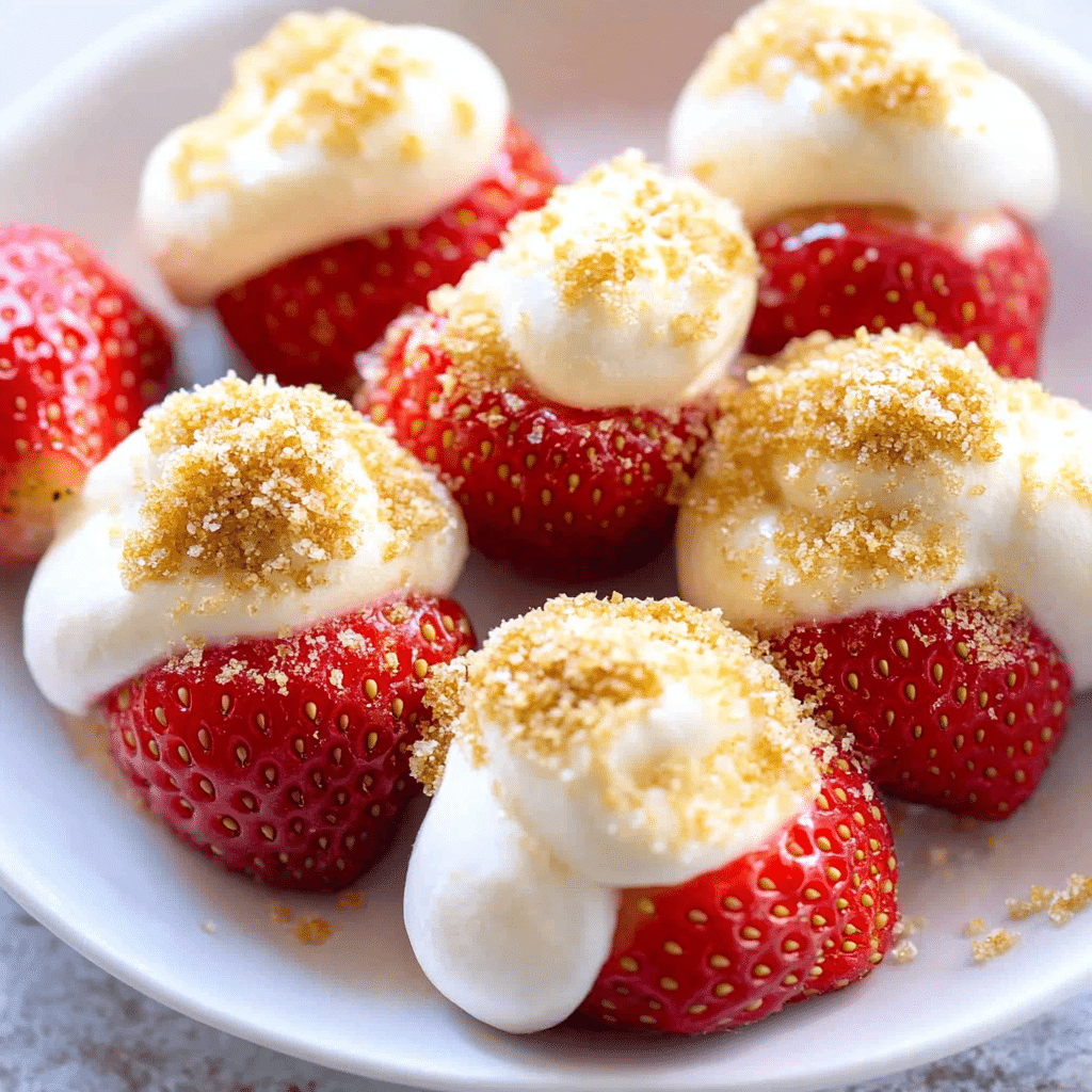 Cheesecake Stuffed Strawberries