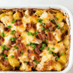Chicken Bacon Ranch Potato Bake