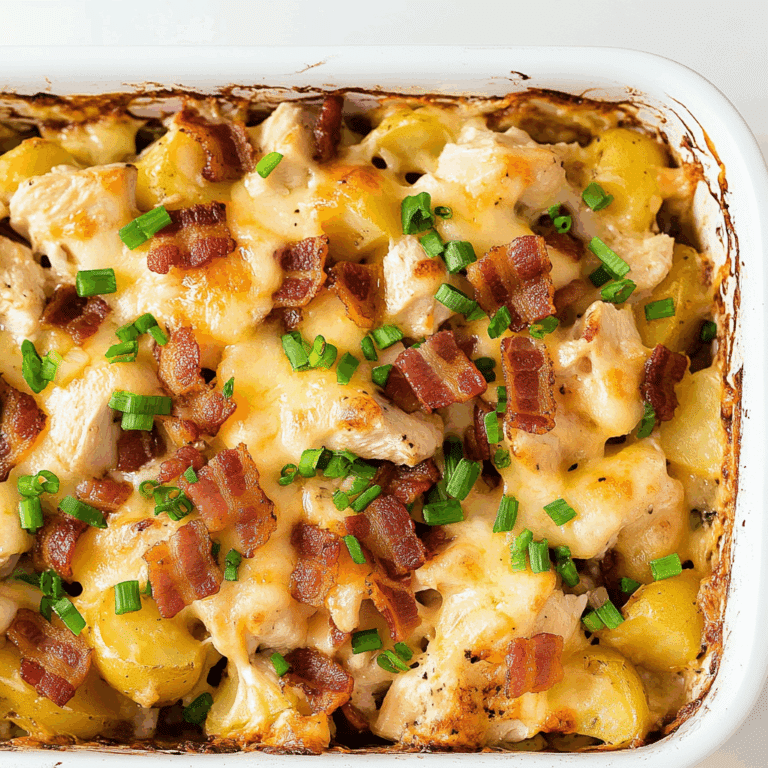 Chicken Bacon Ranch Potato Bake