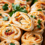 Chicken Enchilada Dip Roll-Ups