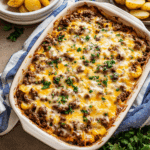 Hamburger Potato Cheese Casserole
