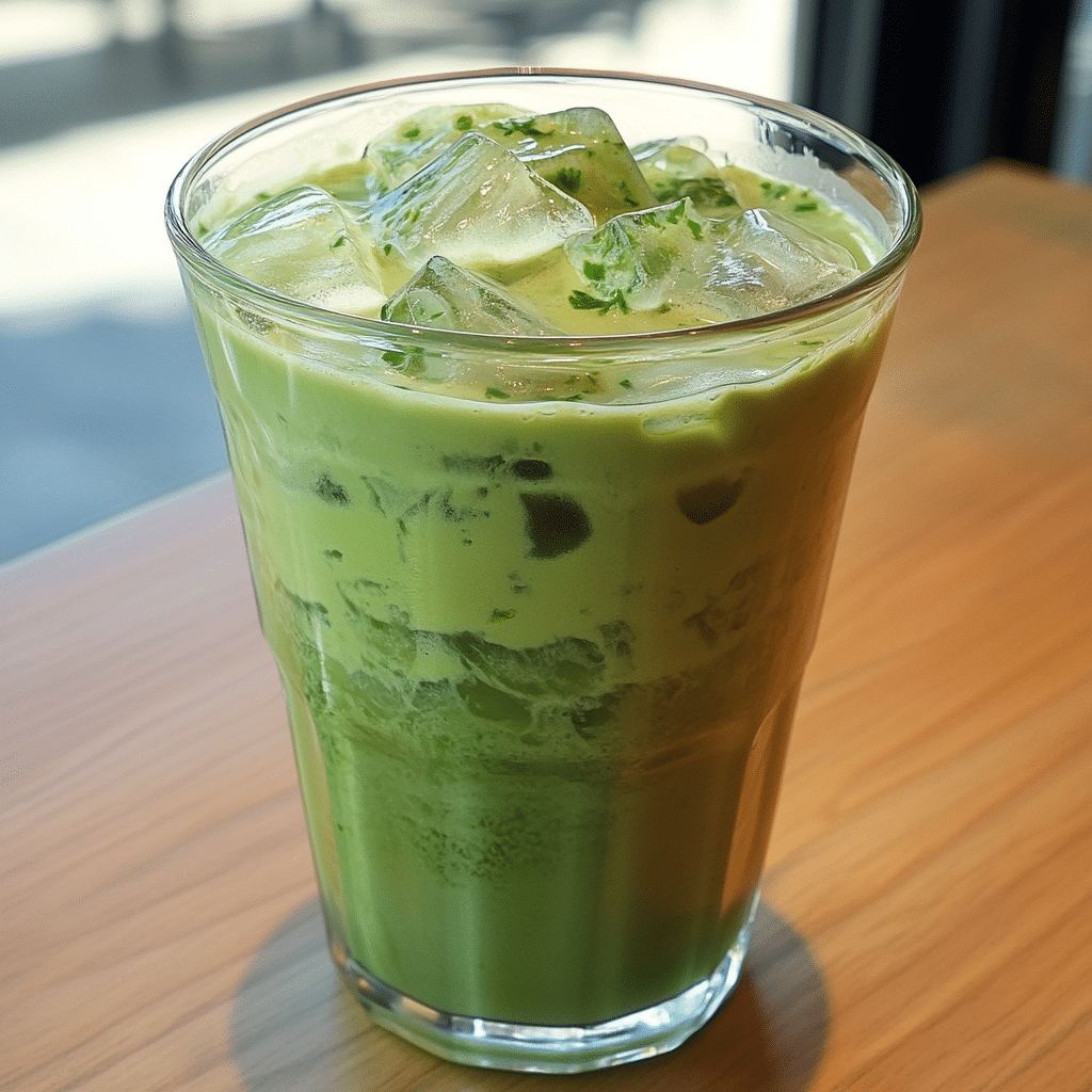 Iced Brown Sugar Matcha Latte