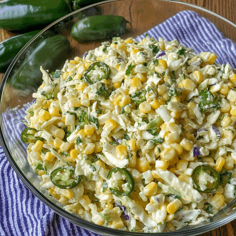Jalapeno Corn Coleslaw
