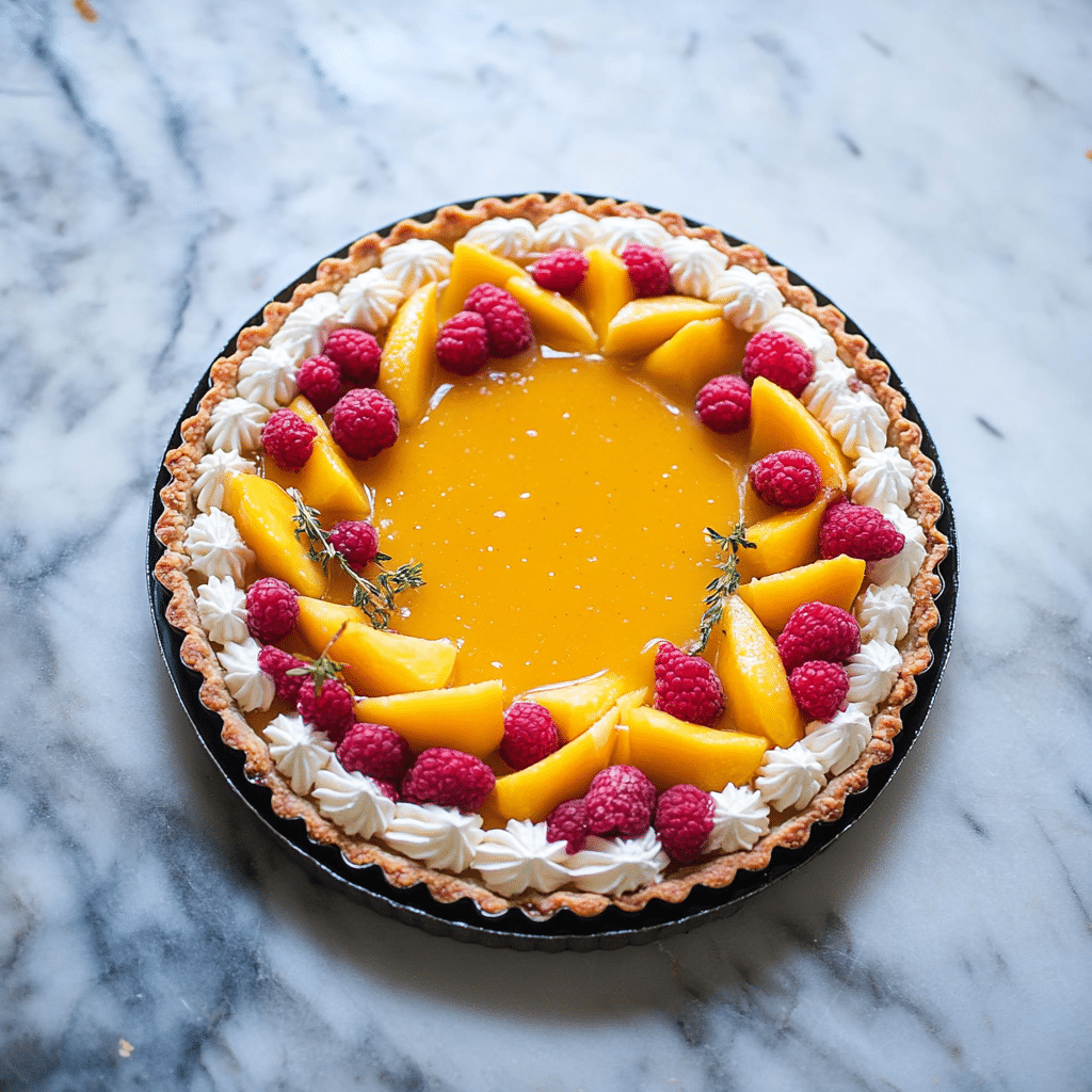 Mango Curd Tart