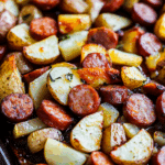 Oven Roasted Smoked Sausage and Potatoes