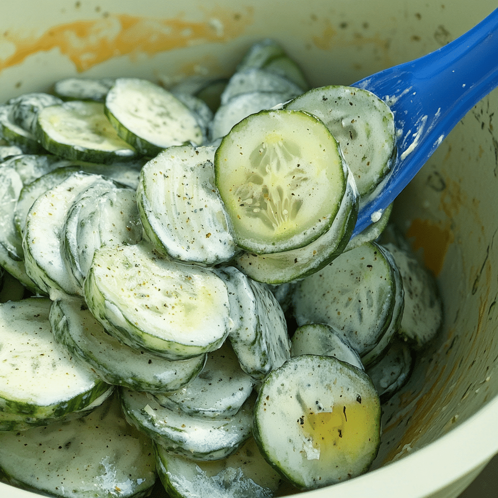 Pickle Juice Cucumber Salad