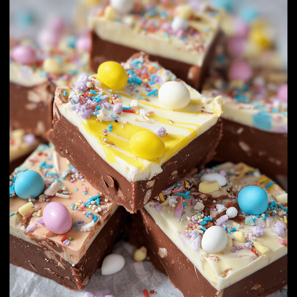 Easter Candy Fudge