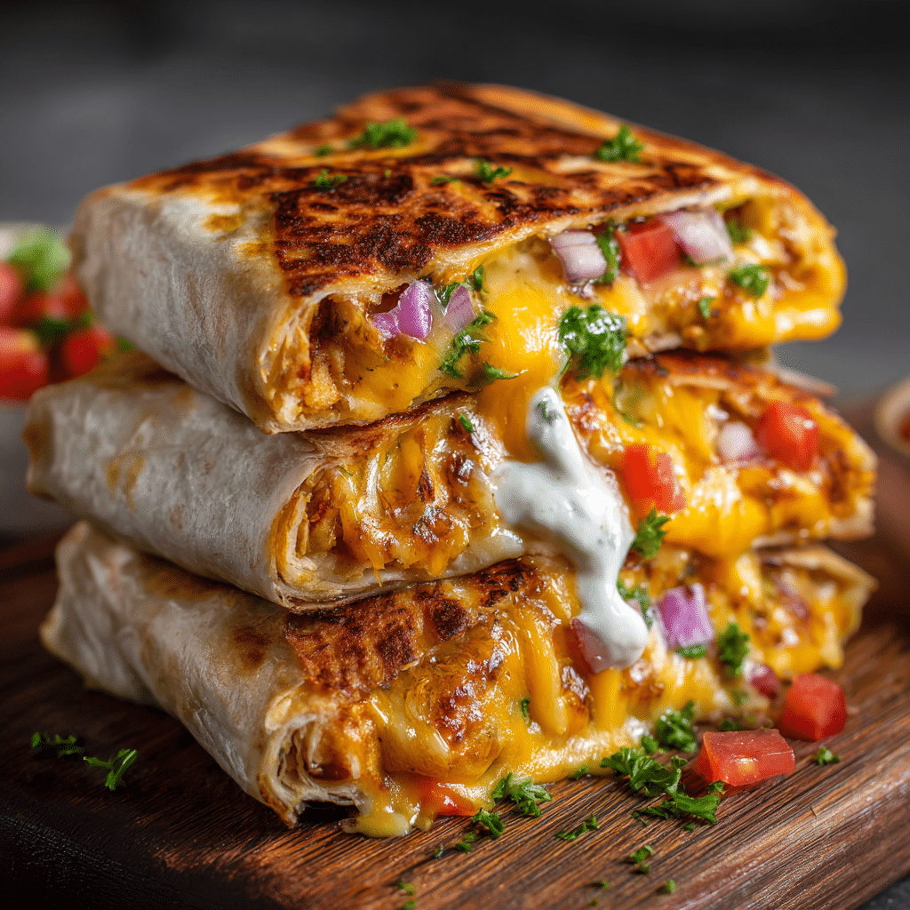 Grilled Cheese Burritos