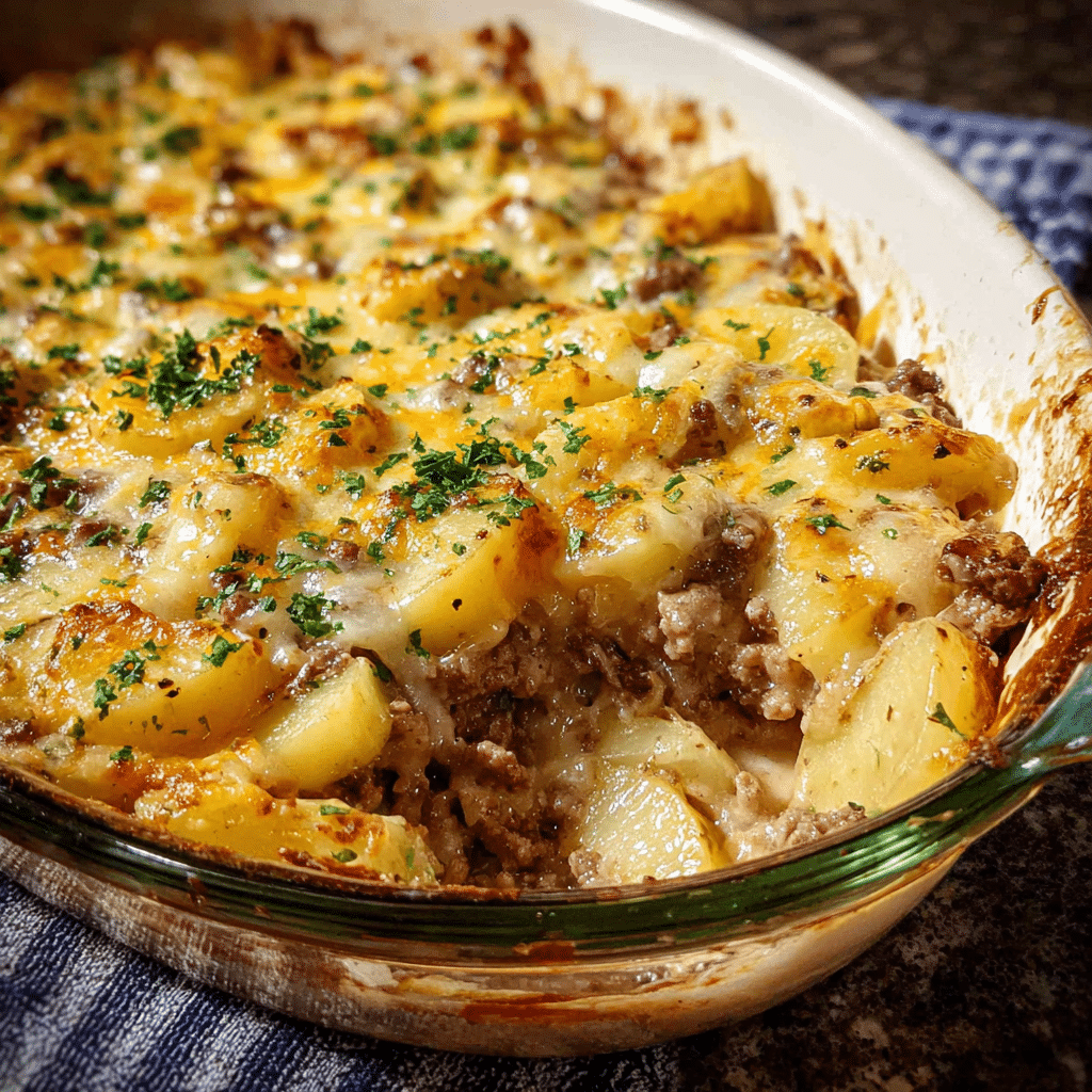 Ground Beef and Potato Casserole