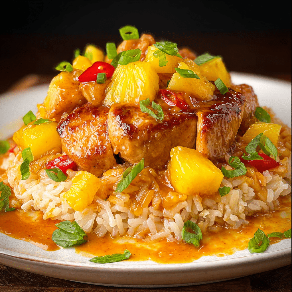 Hawaiian Pineapple Chicken and Rice Recipe