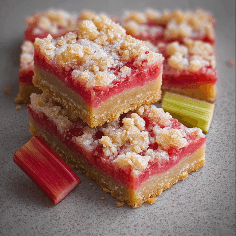 Lemon Rhubarb Bars