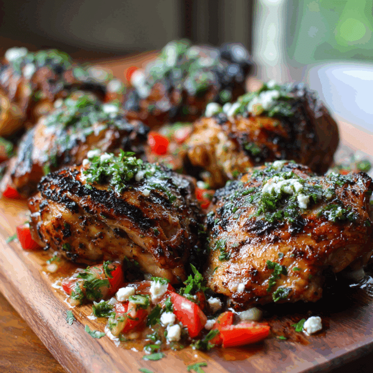 Mediterranean Grilled Chicken Thighs