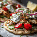 Sheet Pan Chicken Pitas with Tzatziki