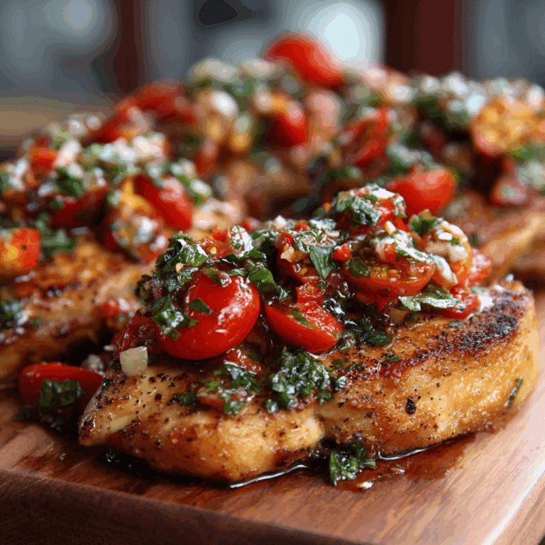 Skillet Bruschetta Chicken