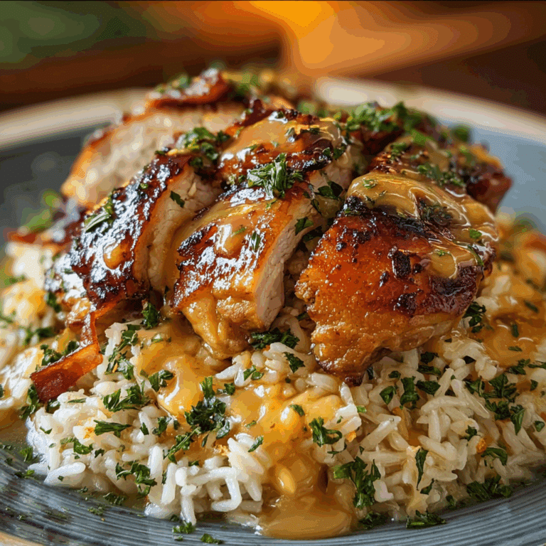 Smothered Chicken and Rice