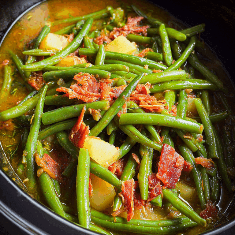 Southern Crockpot Green Beans Recipe