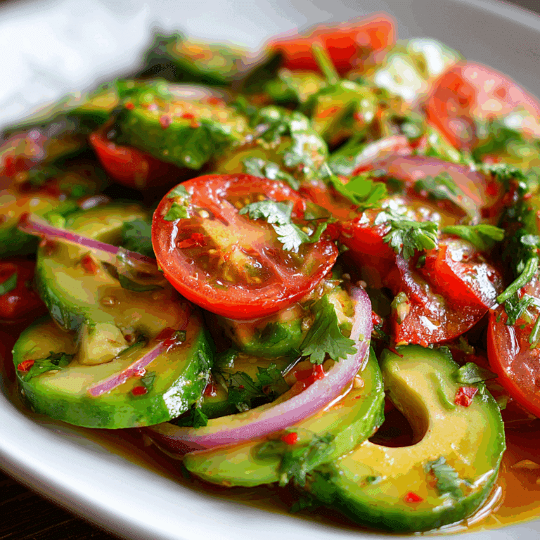 Spicy Cucumber Avocado Salad