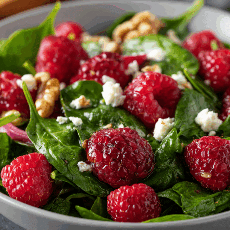 Spinach Raspberry Salad