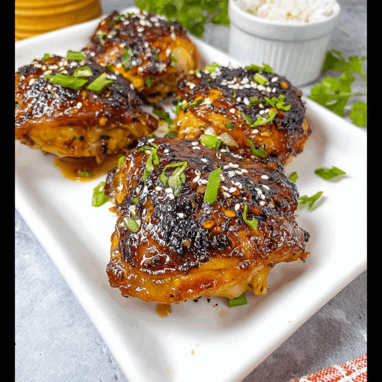 Air Fryer Honey Garlic Chicken Thighs