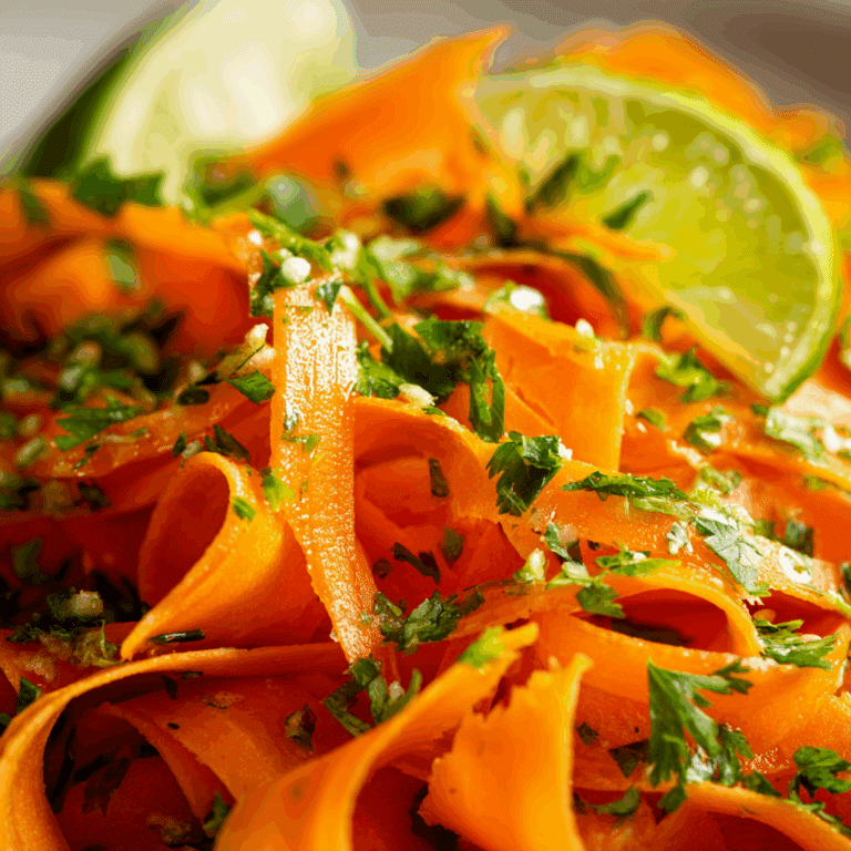 Carrot Ribbon Salad with Lime Dressing