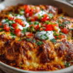 Cheesy Salsa Chicken Bake