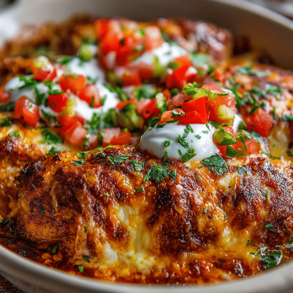 Cheesy Salsa Chicken Bake