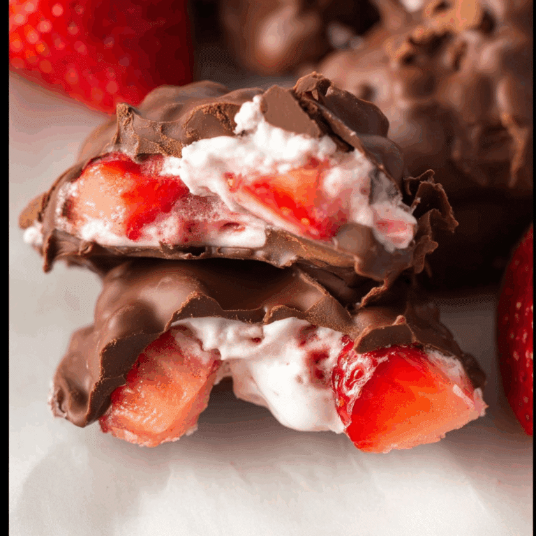 Chocolate Strawberry Yogurt Clusters