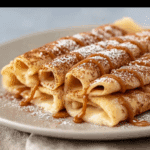 Cinnamon Roll Protein Crepes
