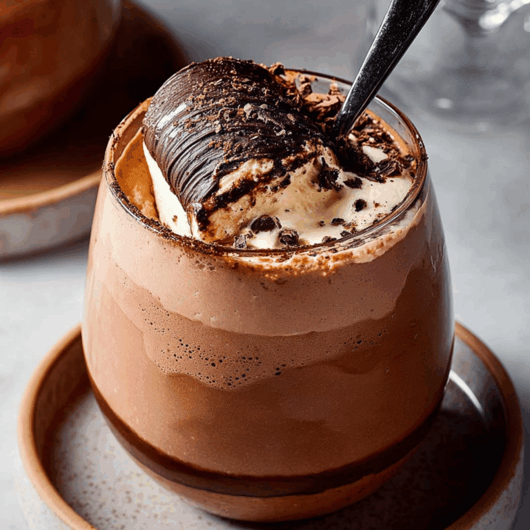 Coffee Mousse with Chocolate Twist