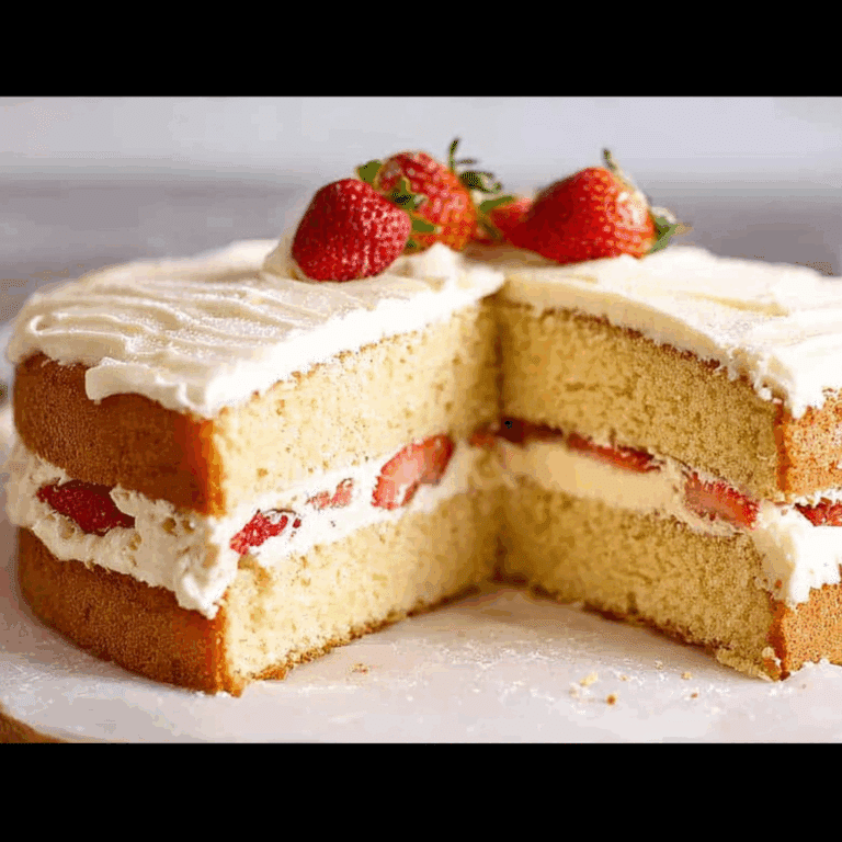 Fluffy Vanilla Sponge Cake