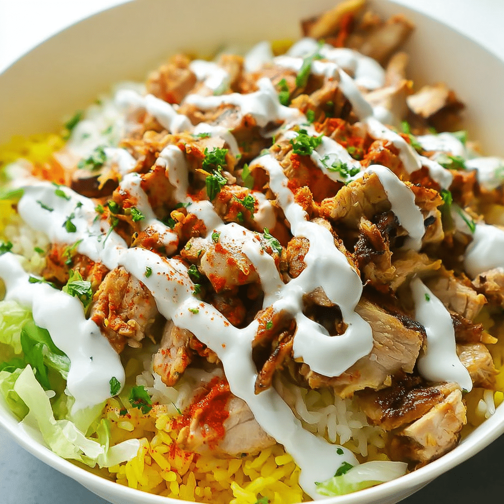 Halal Cart Chicken Over Rice