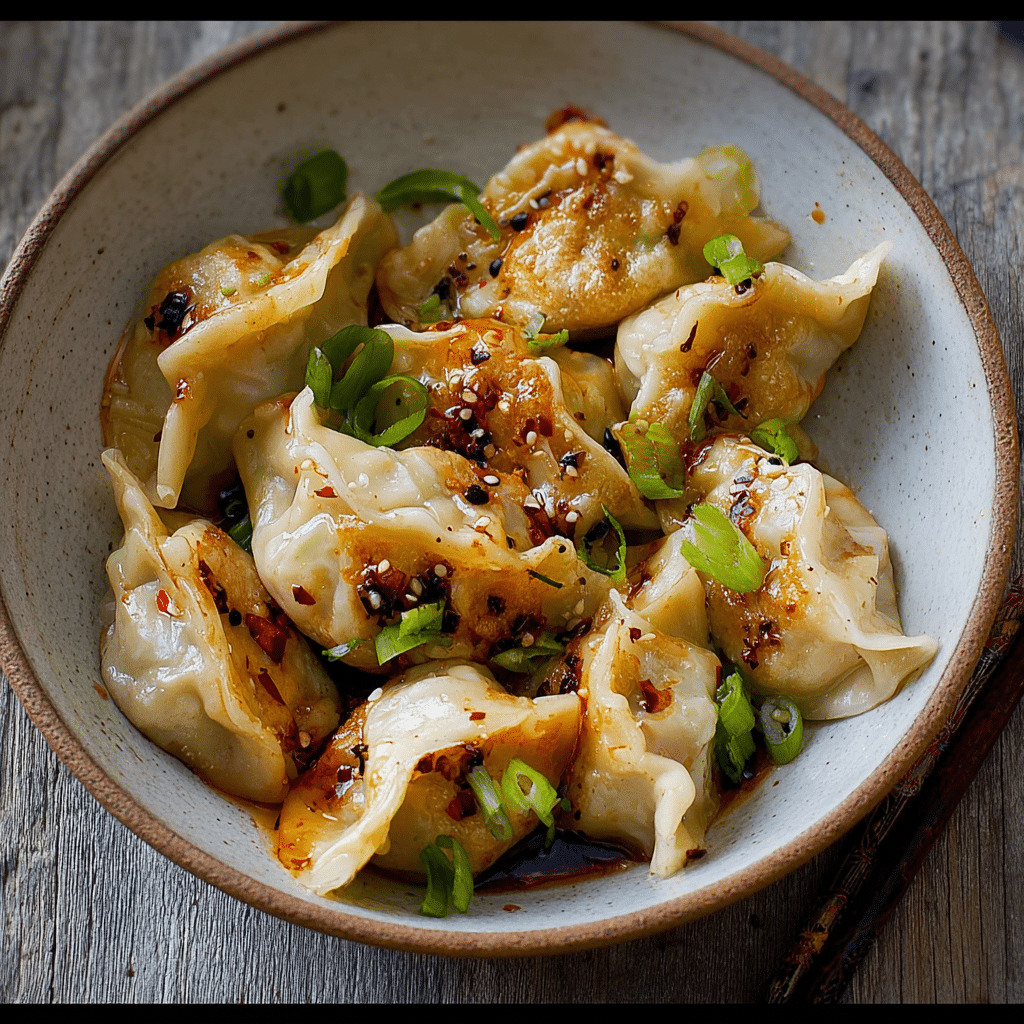 Homemade Dumplings with Flavorful Filling