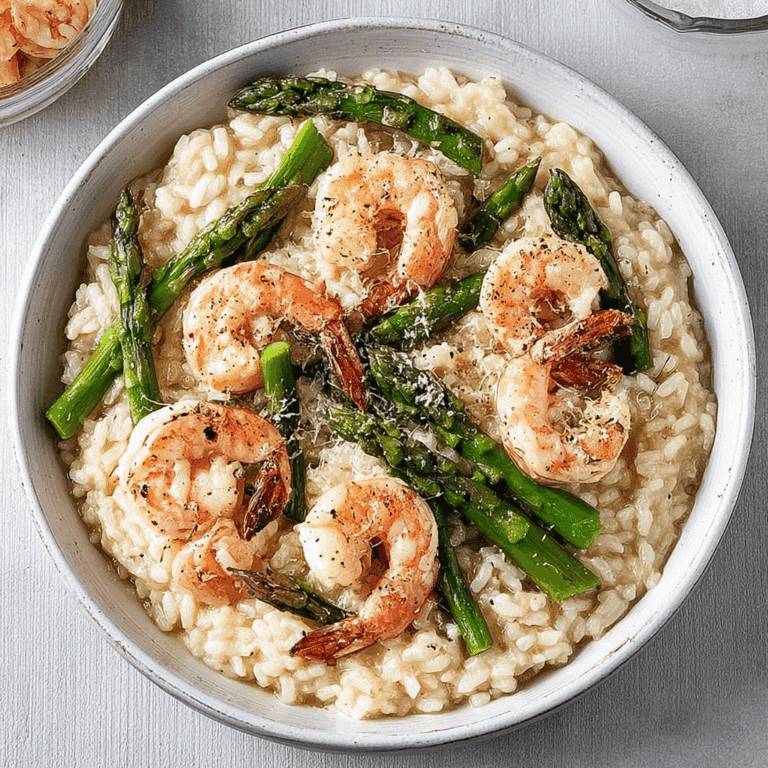 Instant Pot Shrimp Risotto with Asparagus