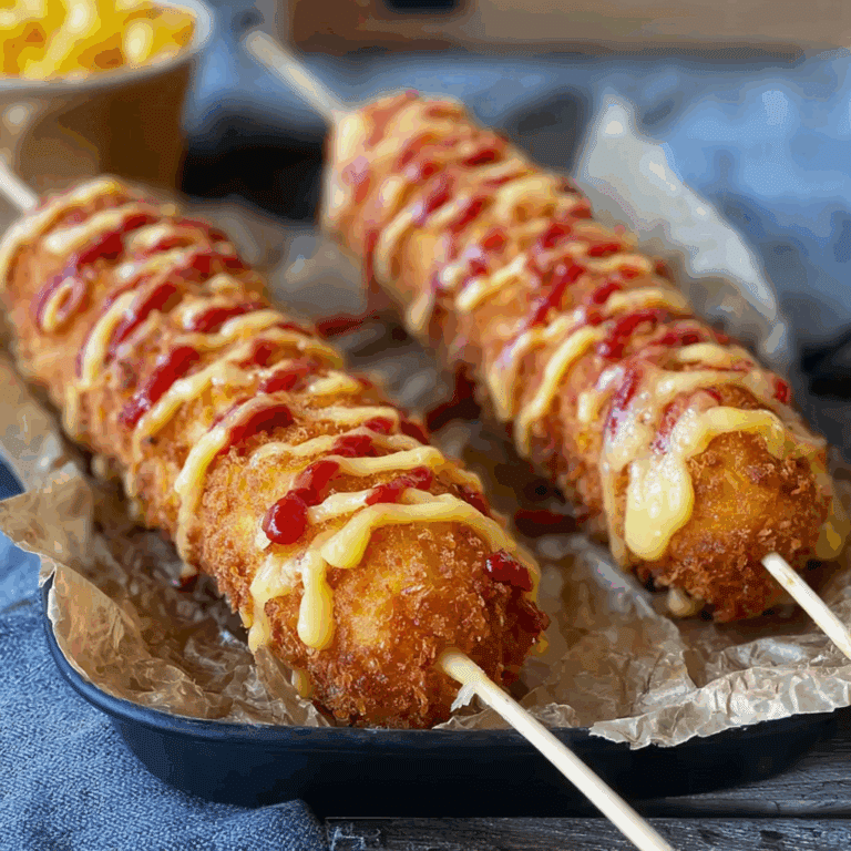 Korean Corn Dogs with Melty Cheese