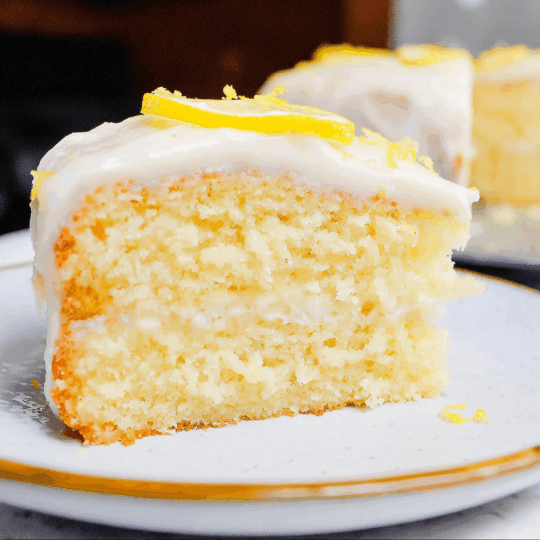 Moist Lemon Cake with Lemon Icing