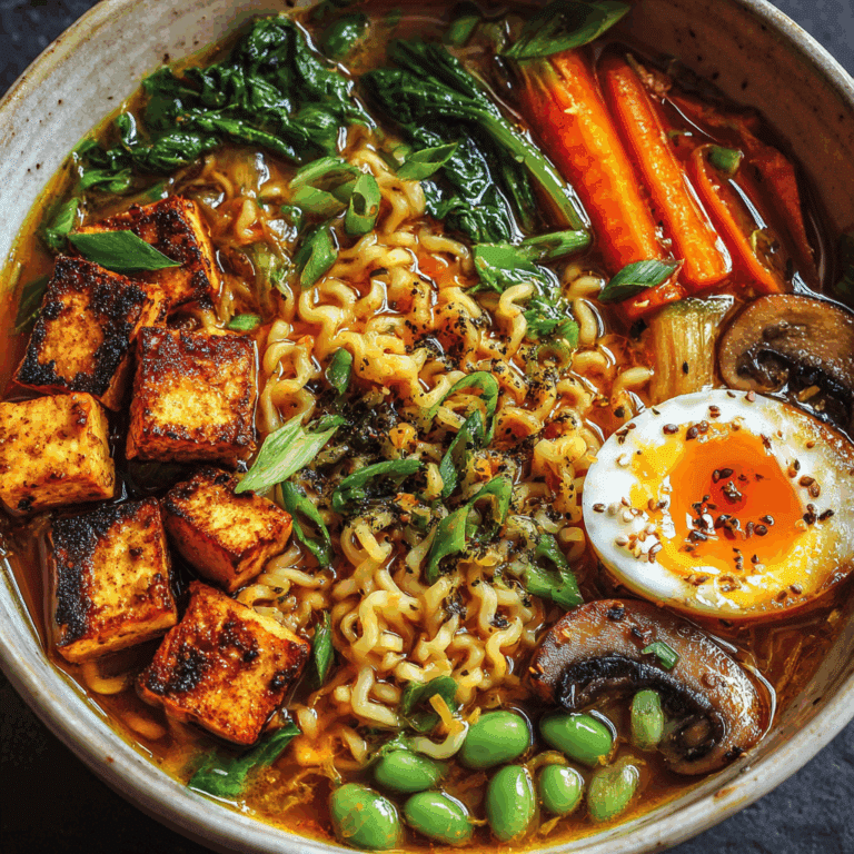 Saucy Ramen with Tofu & Veggies