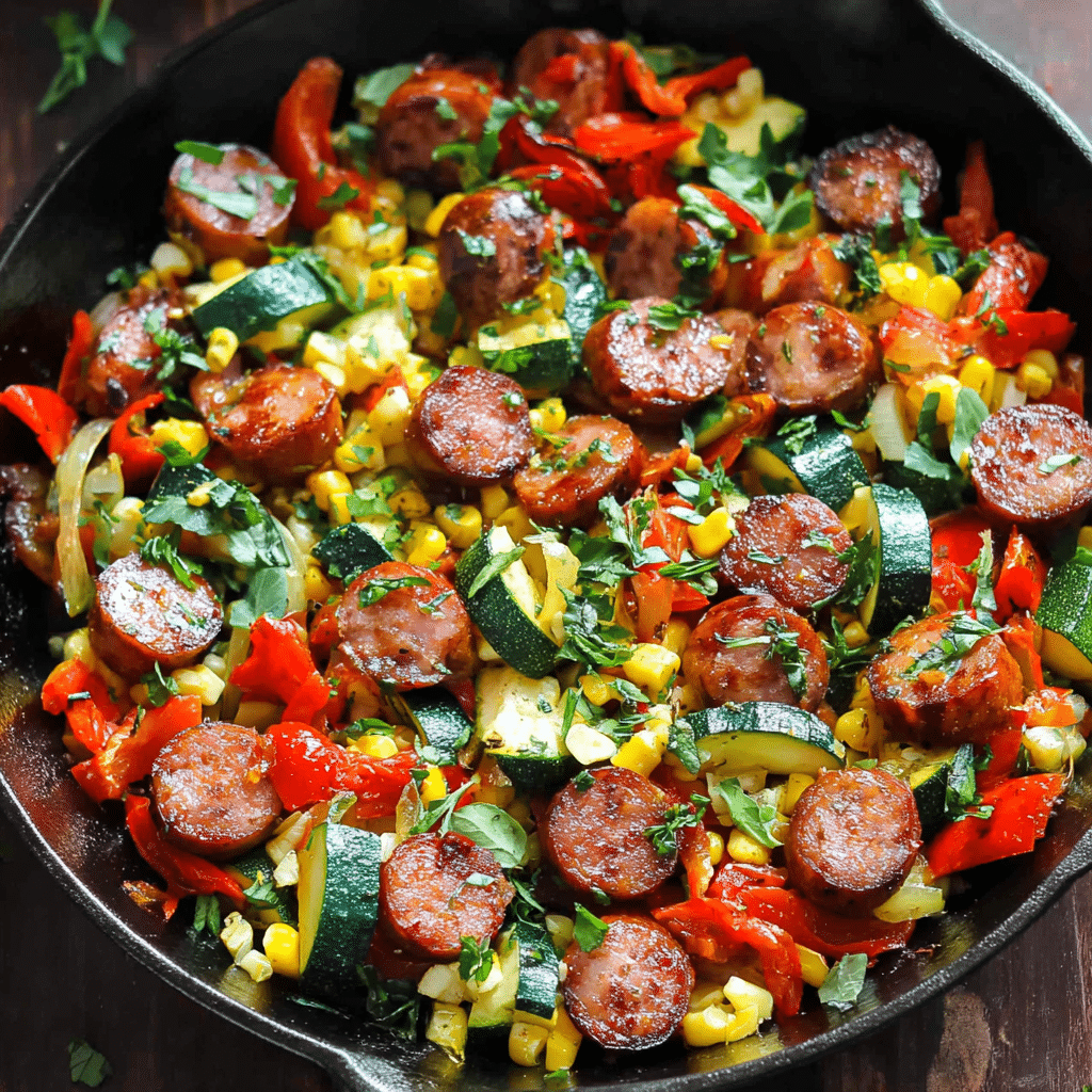 Sausage and Veggie Skillet
