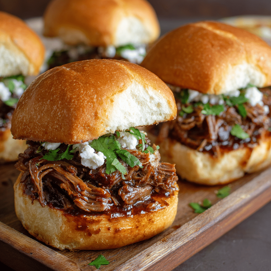 Slow Cooker Chipotle Brisket Sliders