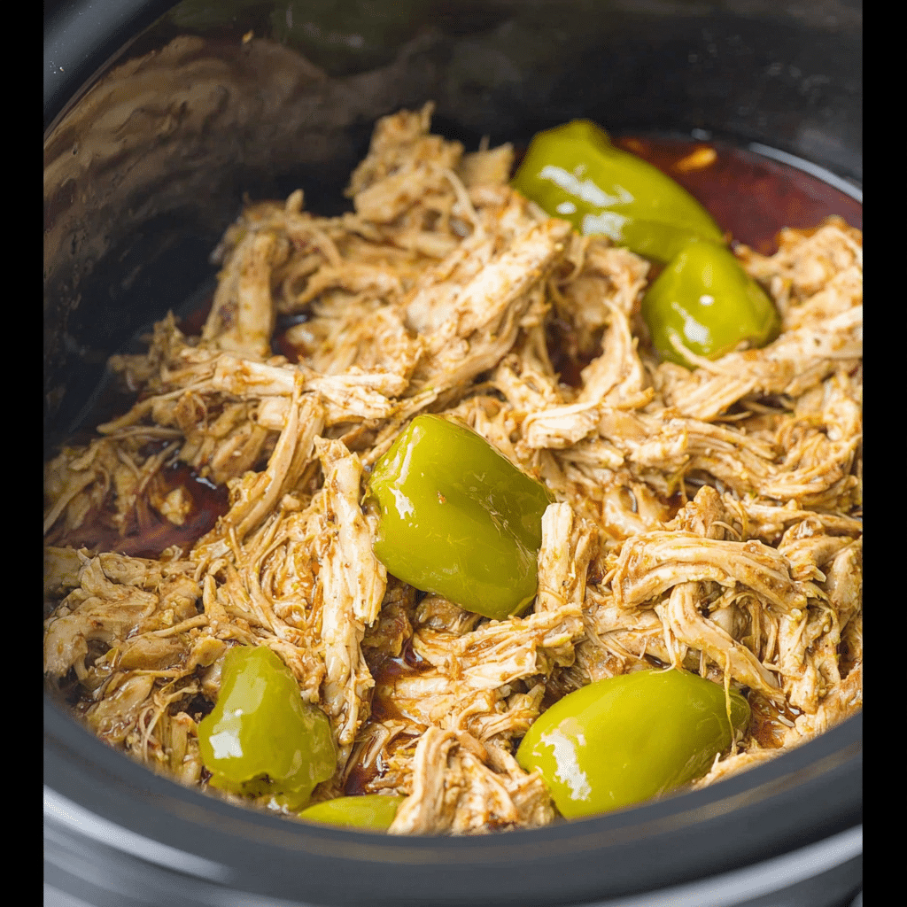 Slow Cooker Mississippi Chicken