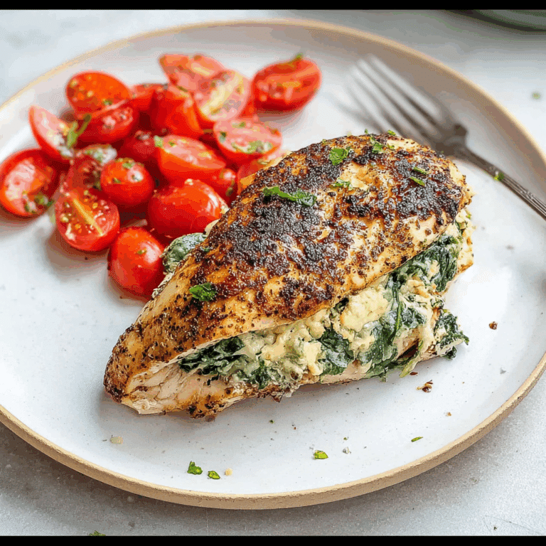 Spinach and Cheese Stuffed Chicken Breasts