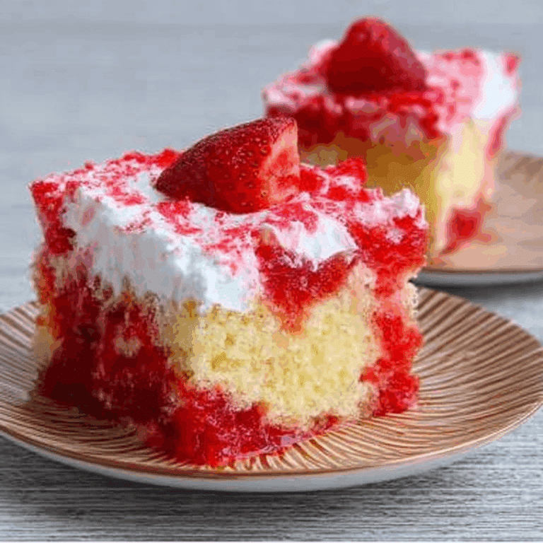 Strawberry Jello Poke Cake