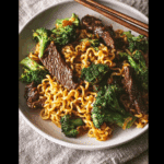Beef and Broccoli Ramen Stir Fry